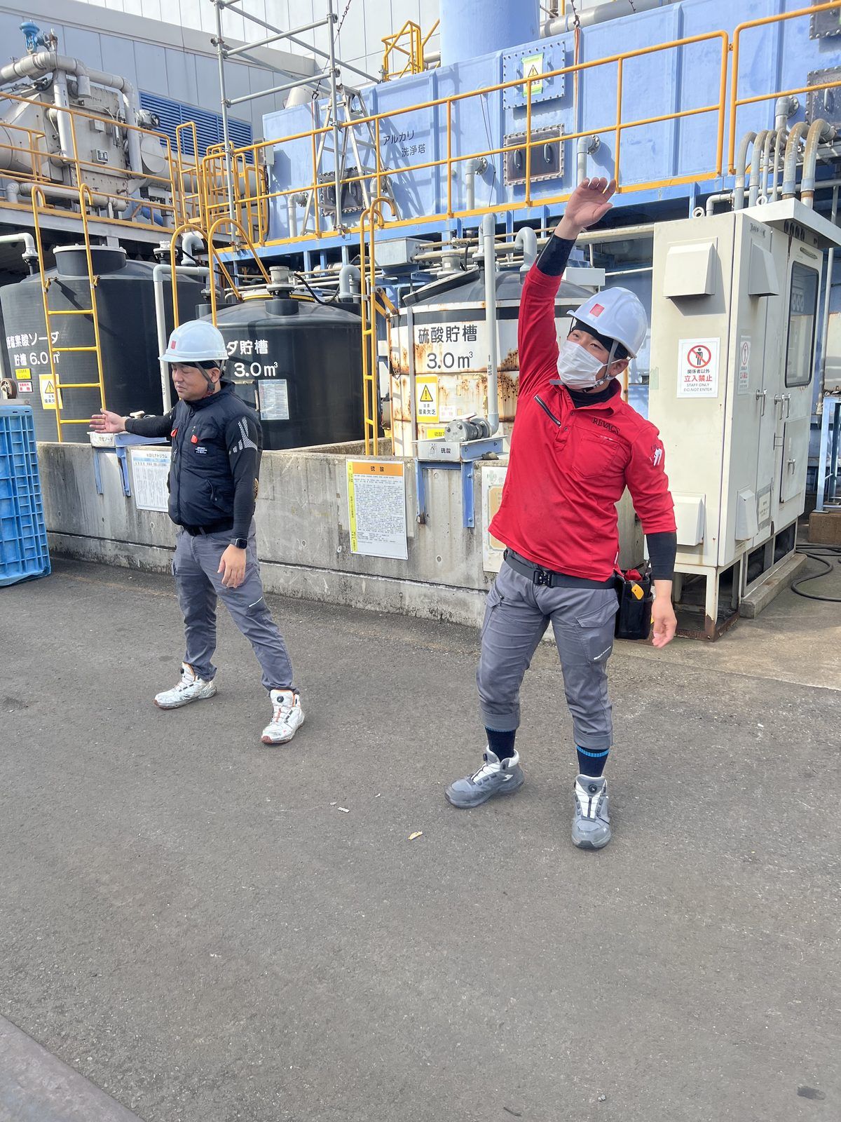 全員でのラジオ体操